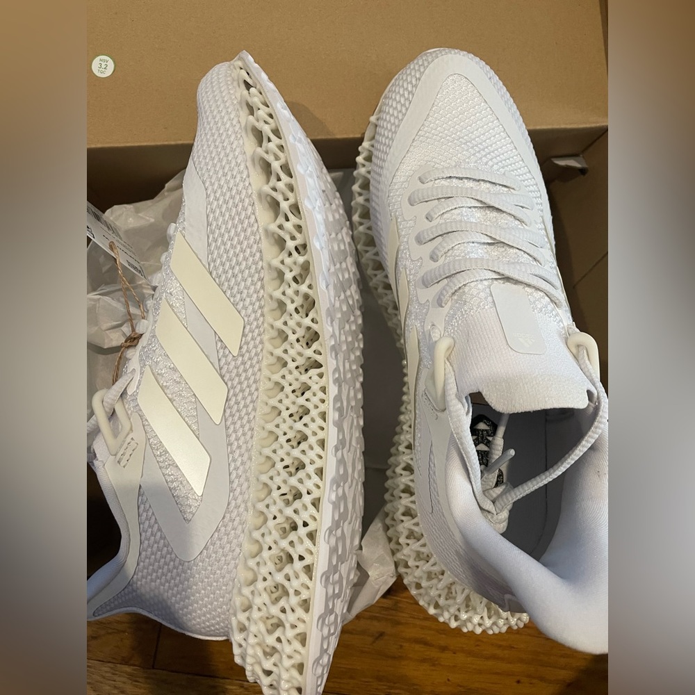 Women's Adidas 4DFWD 2 Running Shoes - US 7 / Cloud White / Cloud White